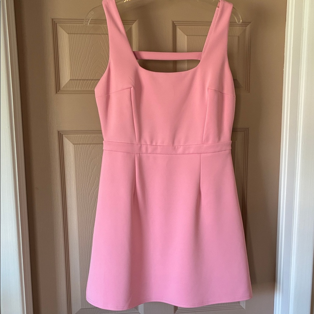 Anna Grace Pink Mini A-Line Dress